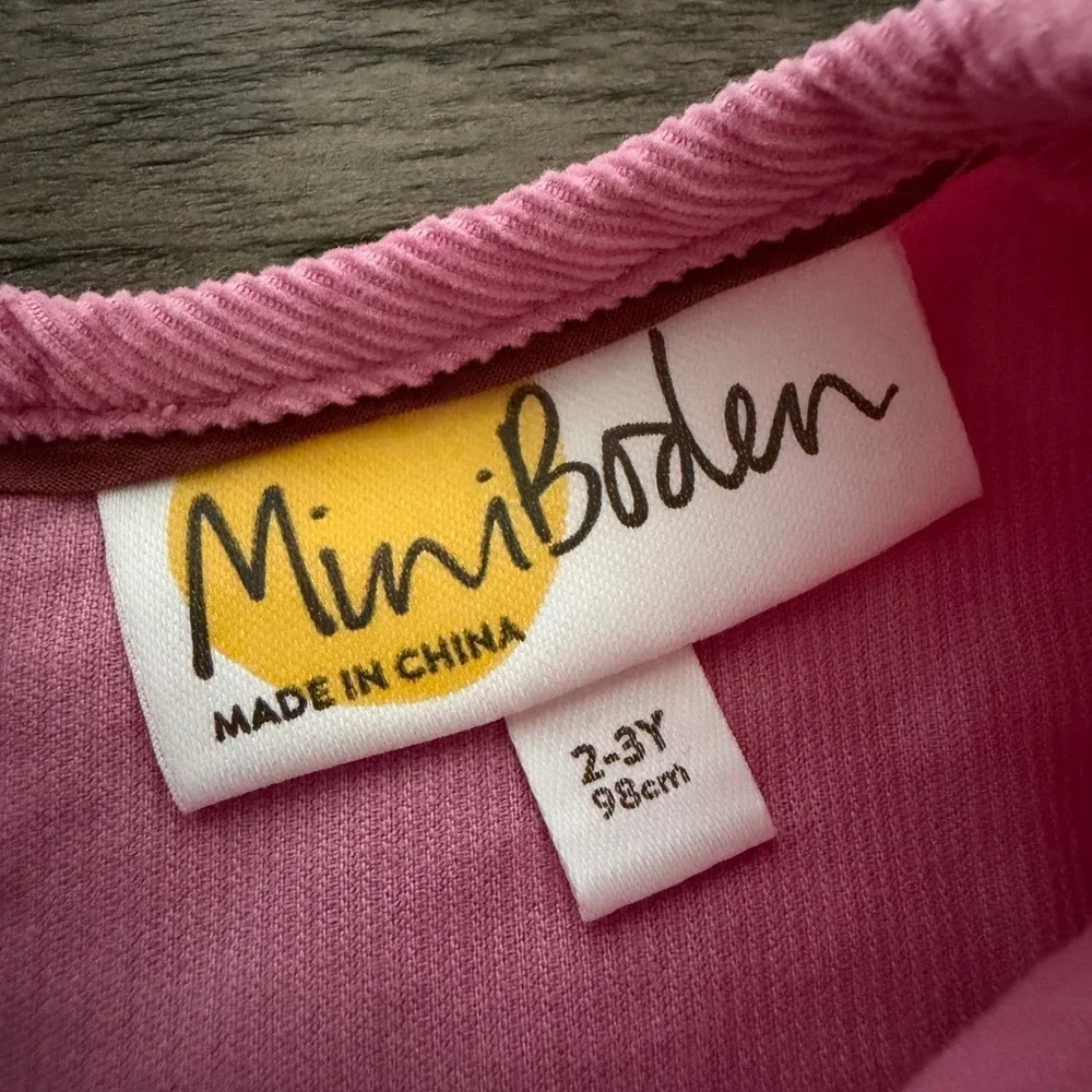 Mini Boden charming pink